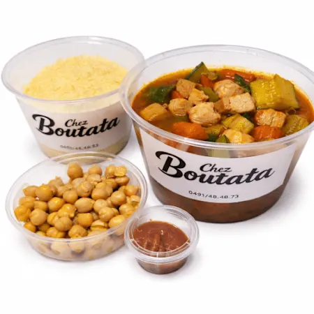 Couscous dés de poulet mijoté